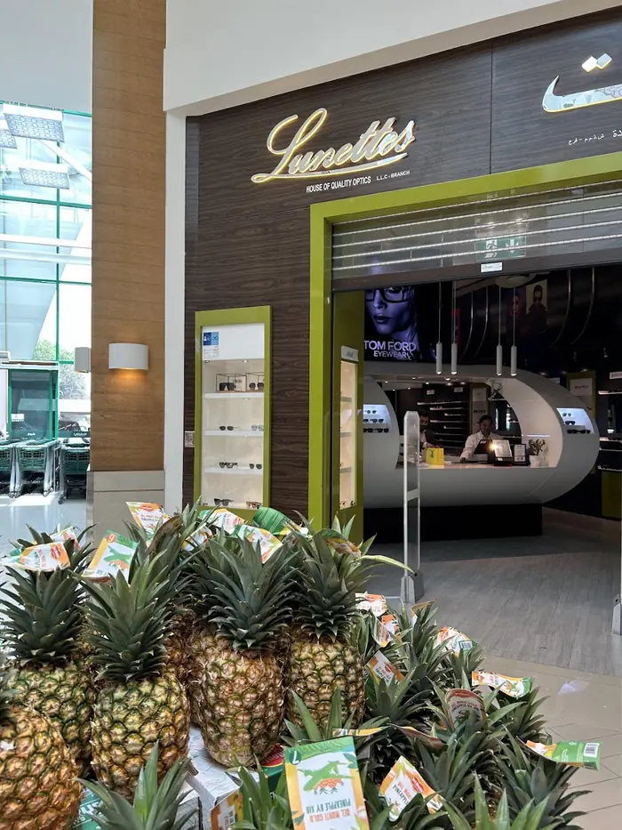 Lunettes seen from inside Spinneys
